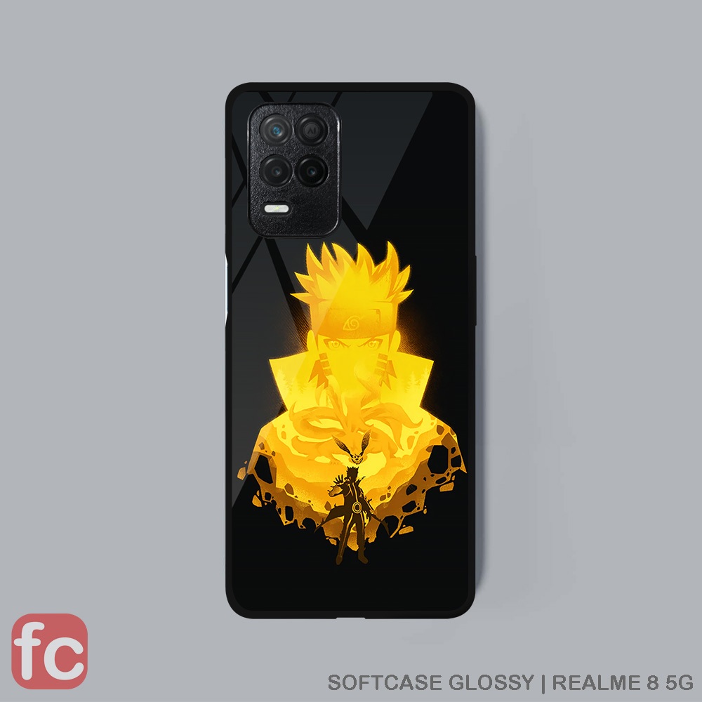 Softcase Glossy Realme 8 5g |AA28| Kesing Silikon Karet Case Keren Pelindug Kamera Realme8 Anime Nar