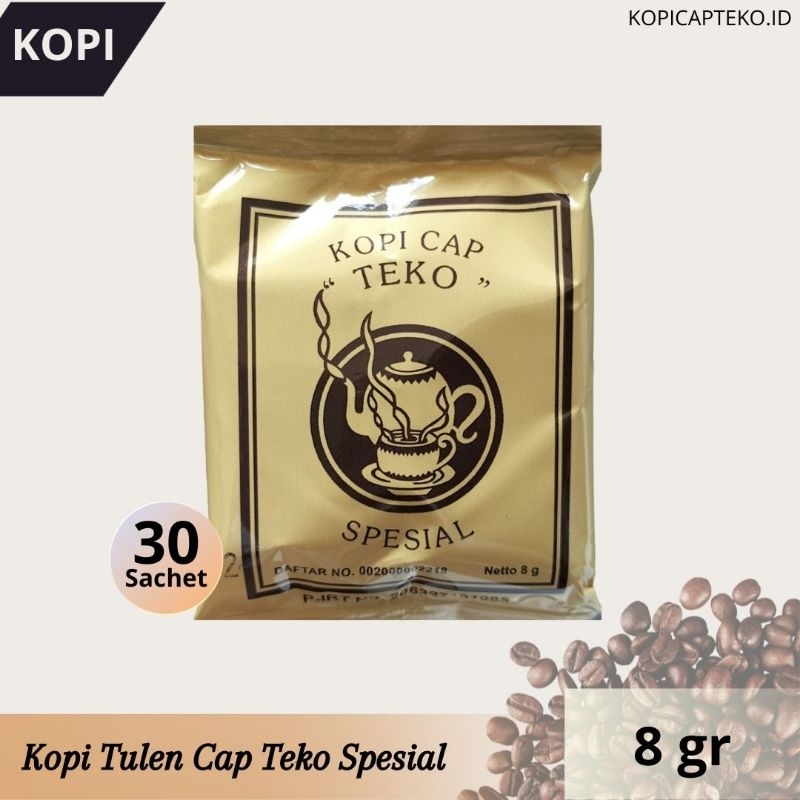 

Kopi Cap Teko Spesial Tanpa Gula Isi 8gr X 30 Sachet