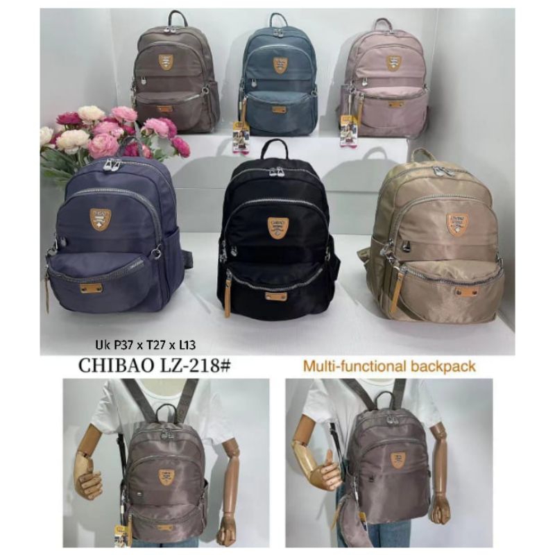 Tas Chibao Ransel Wanita Import Set Tas Selempang Backpack Parasut High Quality Tas Punggung Cewek T