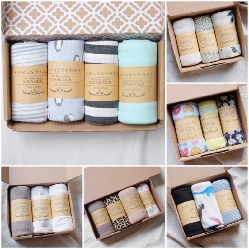 AKUSVARA - GIWI KIDS Single Multifunction Swaddle / Bedong / Selimut Bayi