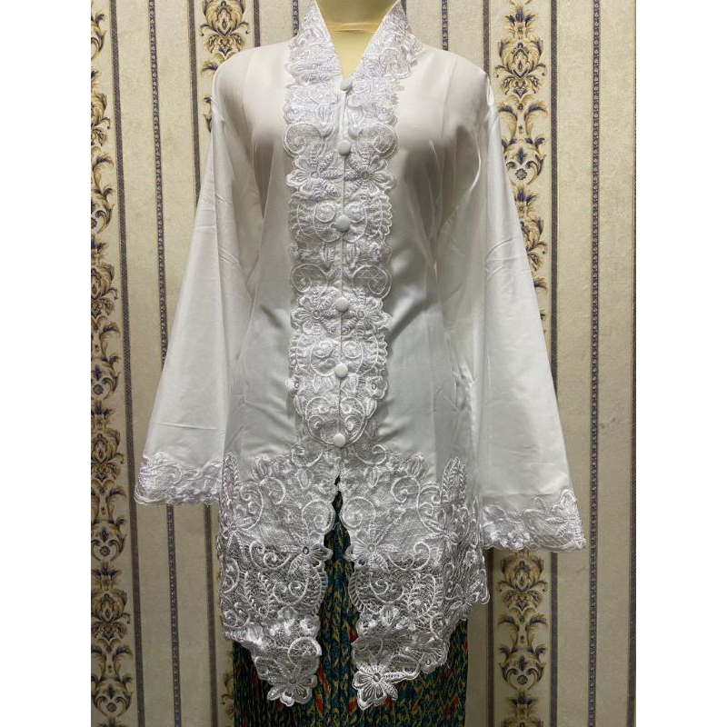 Nozamstore~Kebaya Kartini Bordir Senada Modern Motif Model Lipat Mikro Premium/kebaya encim/kebaya m