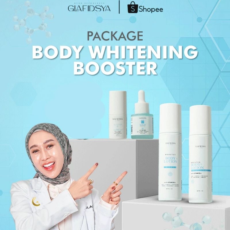 BODY WHITENING BOOSTER GLAFIDSYA LAB MEDIKA SKIN / BOOSTER BODY WHITENING MIST / BODY SERUM RETINOL 