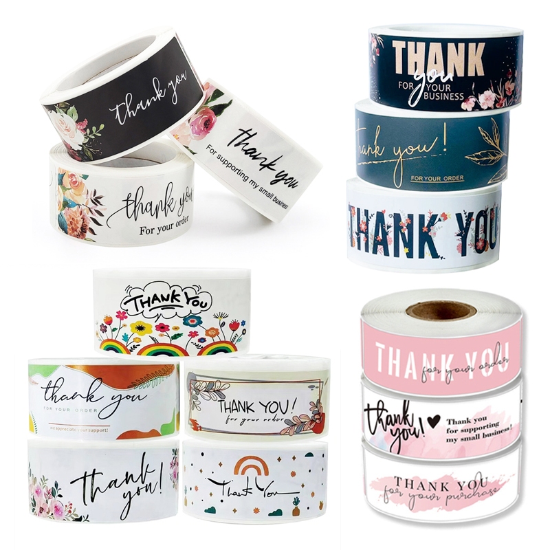

Stiker Label Thank You for supporting my small business 7,5x2,5 cm (120 pcs/ Roll)