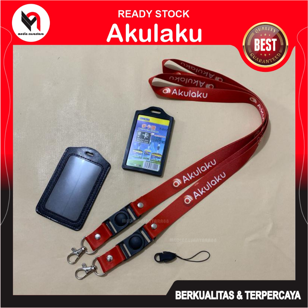 

Tali ID Card Akulaku Lanyard Printing 2 Sisi