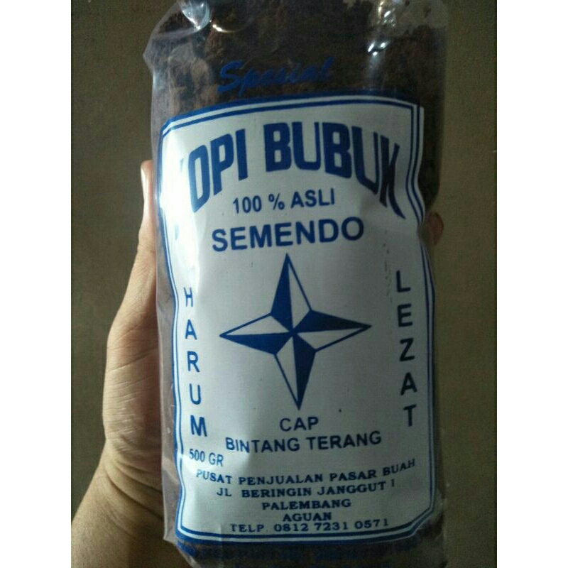 

Kopi Bubuk Semendo Cap BINTANG TERANG 500gr