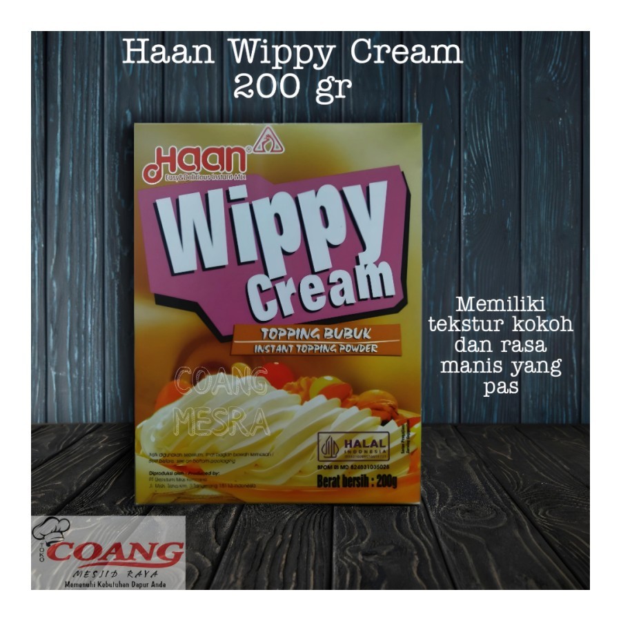 

HAAN WIPPY CREAM 200 GR KOTAK