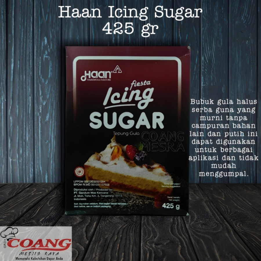 

HAAN FIESTA ICING SUGAR 425 GR