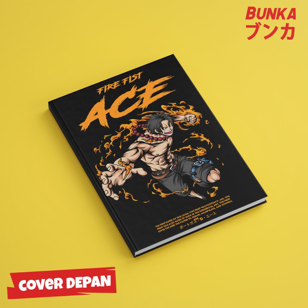 

Note Book Aesthetic Anime One Piece Hiken Portgas D Ace B Design Hardcover A5 Buku Tulis Catatan Notes Agenda Planner Jurnal vintage buku catatan story book kado anniversary valentine cowok cewek murah