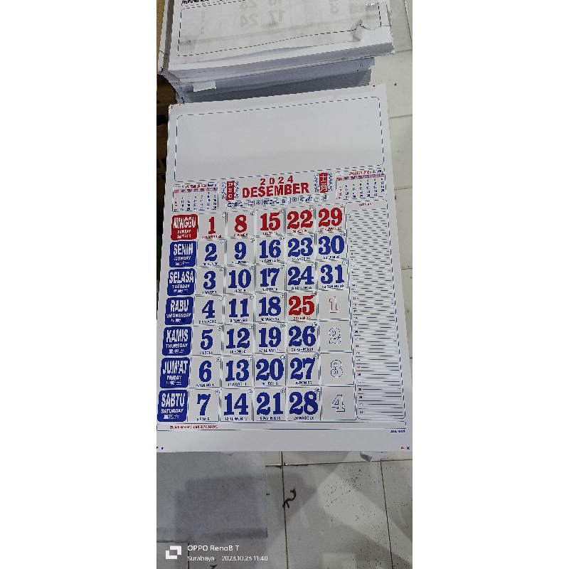 

kalender Kerja / kalender angka 2024