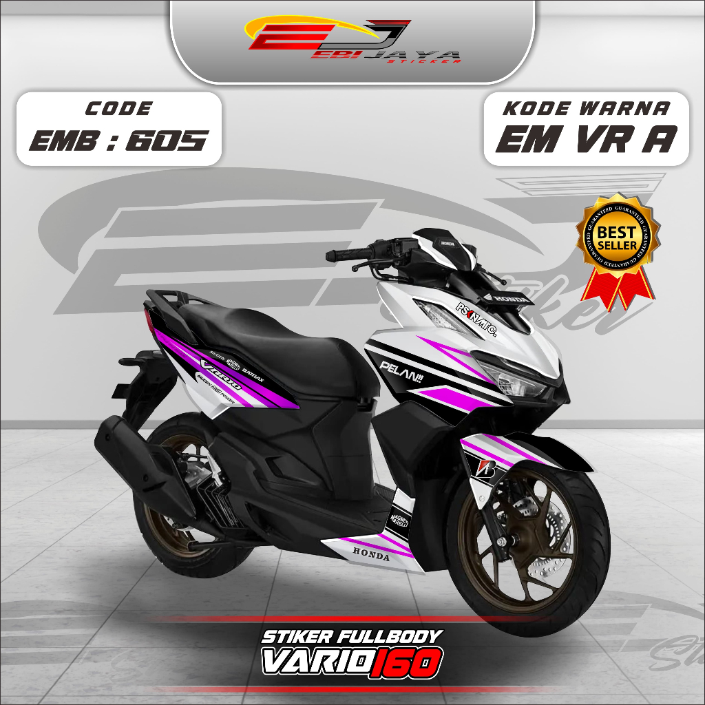 STIKER DECAL VARIO 160 FULL BODY NEW CUSTOM-STIKER DECAL MOTOR VARIO 160 FULL BODY TERBARU-EMB605
