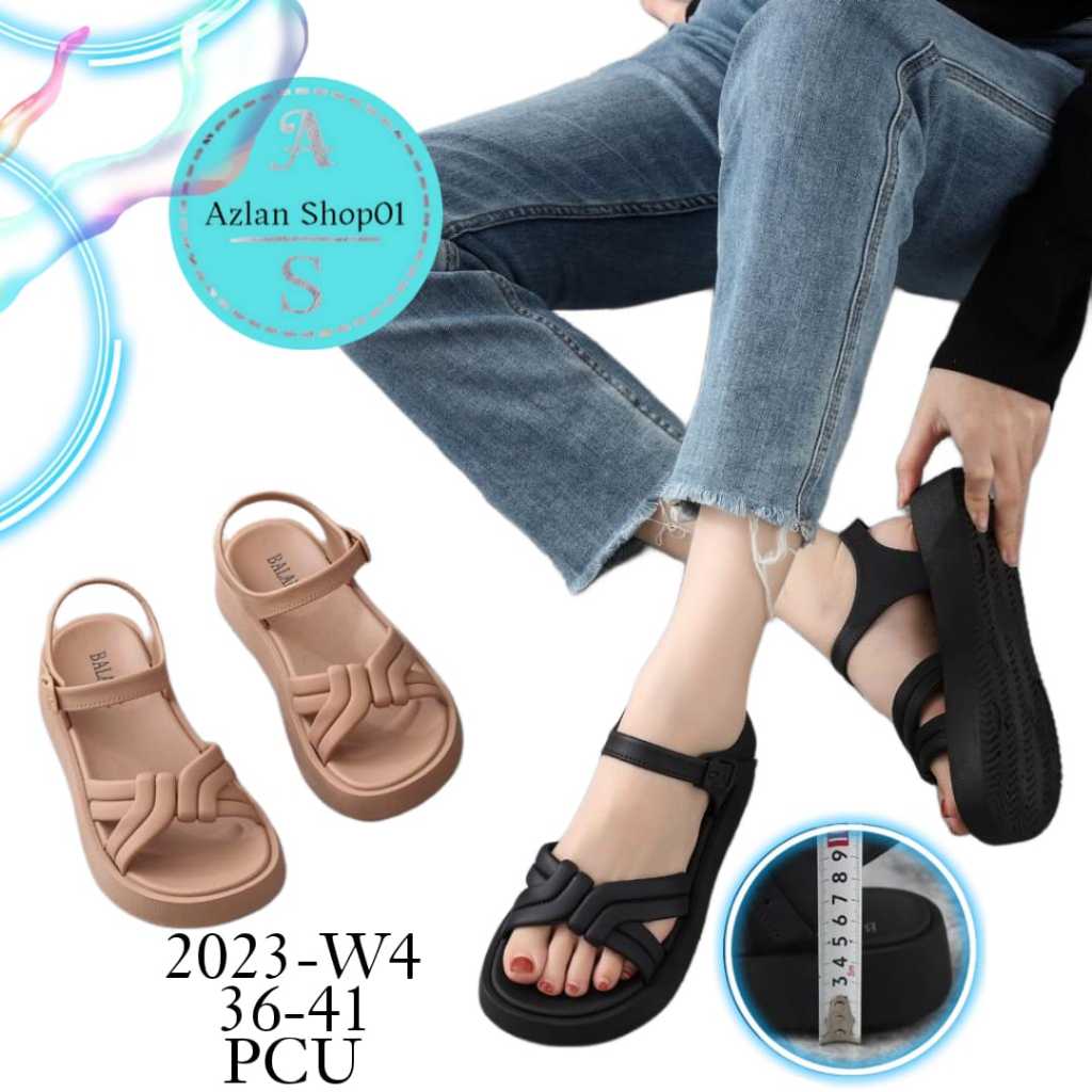 Sandal  Gladiator wanita jelly import 2023-W4 (36-41) Sandal Wanita Fashion Korea