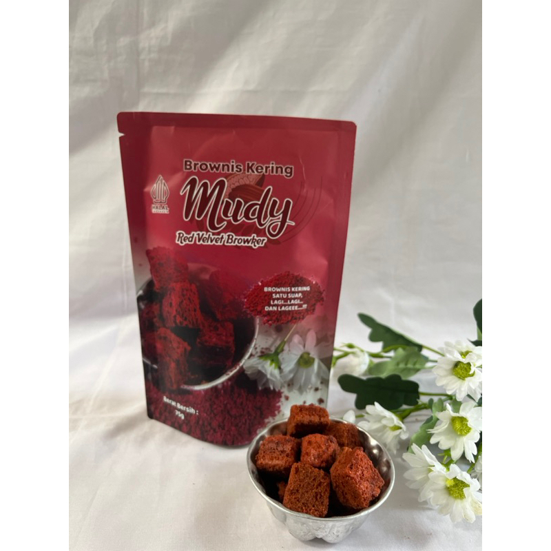 

Mudy Brownies Kering 75 gr Red Velvet