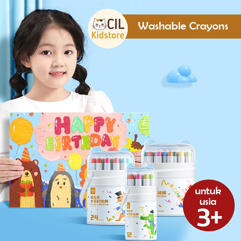 

Washable Silky Crayon 48 Colors