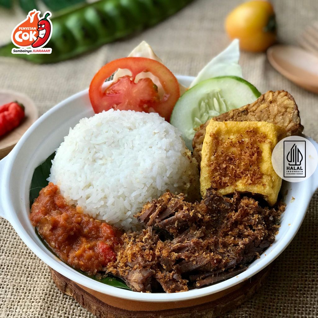 

Nasi Box Catering / Nasi Kotak Empal Penyet Komplit Tahu Tempe