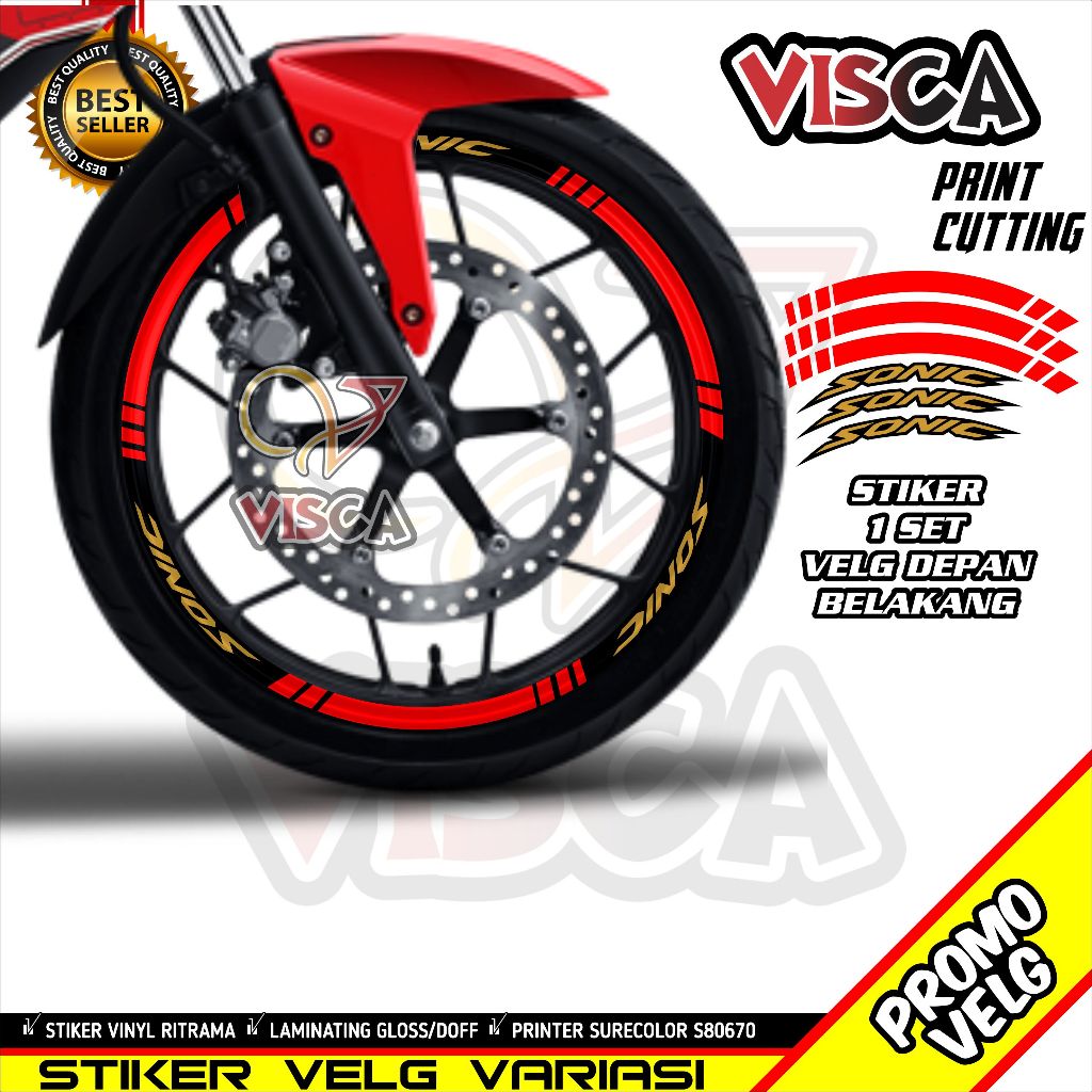 Stiker Velg List Velg Motor Stiker Velg Sonic Variasi Sonic 02