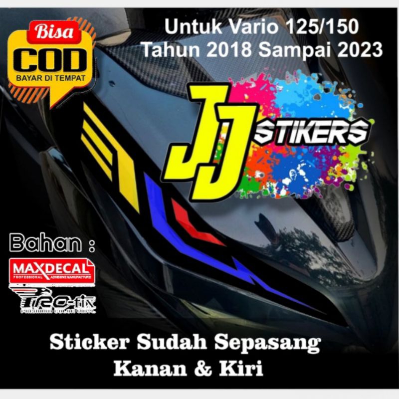 Stiker Lampu Alis Vario New 125 150cc Variasi Lampu Alis