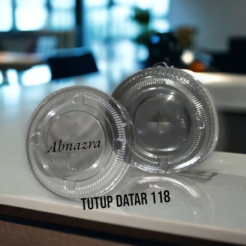 Tutup cup datar 118 / Tutup lid datar / Tutup cup