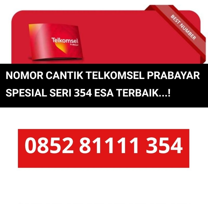 Telkomsel Spesial 354 ESA kartu As Kartu Perdana 4G Lte Nomer Cantik