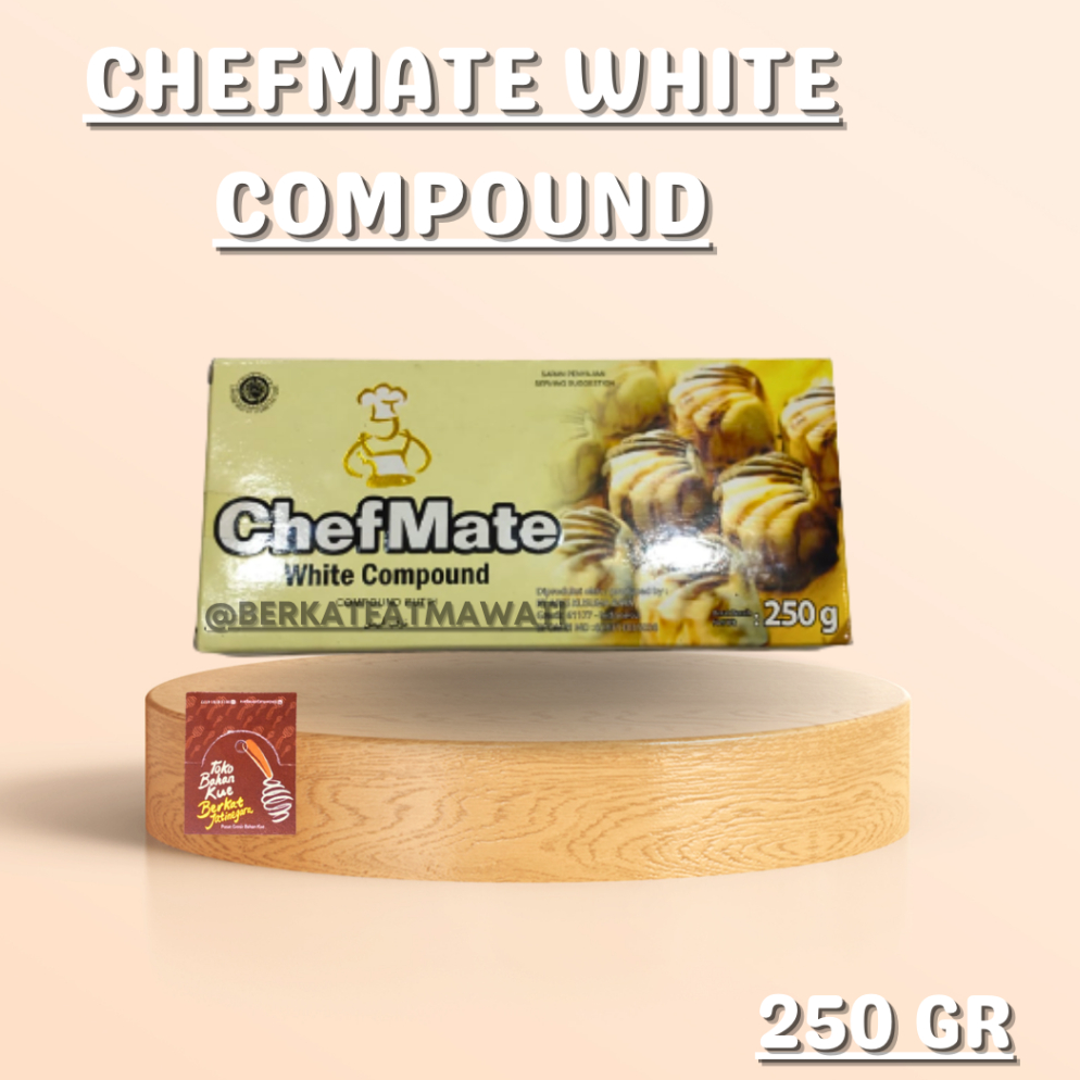 

GROSIR ✅ CHEFMATE WHITE COMPOUND / COKLAT BLOK WHITE KEMASAN 250 GR/PCS