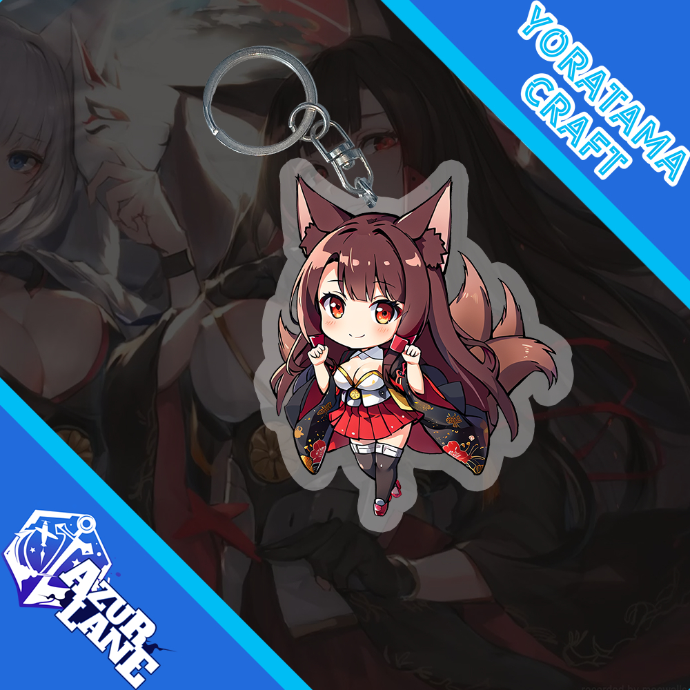 Gantungan Kunci Akagi Azur Lane, Keychain Anime Lucu