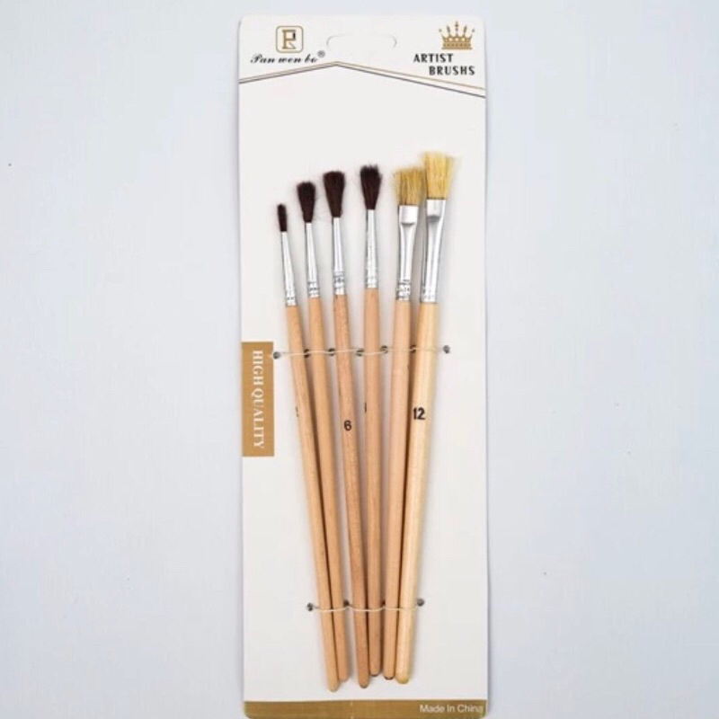 

KUAS LUKIS SET / BRUSH SET ACRYLIC 6 PCS / SET KUAS LUKIS 6 PCS CAT AKRILIK AIR POSTER MURAH BERKUALITAS
