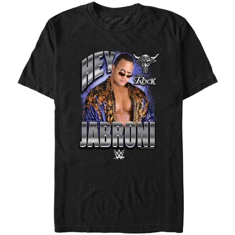 KAOS TSHIRT WWE THE ROCK HEY JABRONI