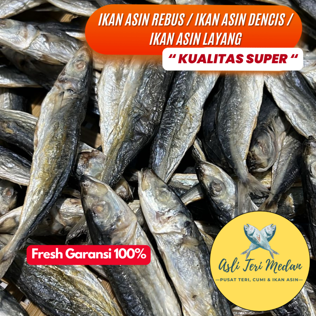 

Ikan Asin Rebus / Ikan Asin Layang / Ikan Asin Dencis 250 Gram