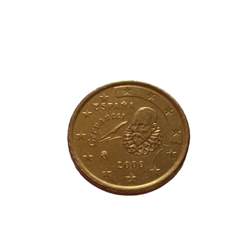 Koin asing 50 cent Euro Spanyol2000