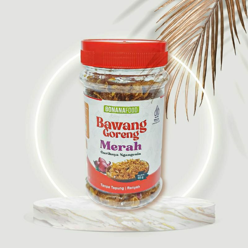 

Bawang Goreng Merah original bonanafood 50Gram Gurih&Lezat