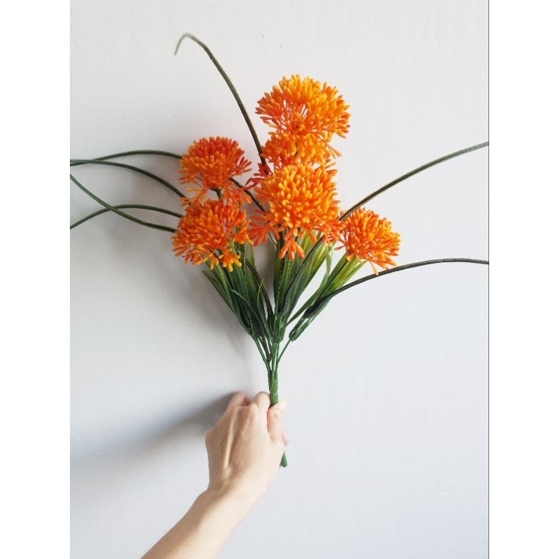 Bunga Dandelion Ball Flower Artificial Premium Rustic Korea