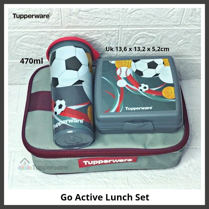 Paket Bekal Anak - Active Go Set Tas Tupperware