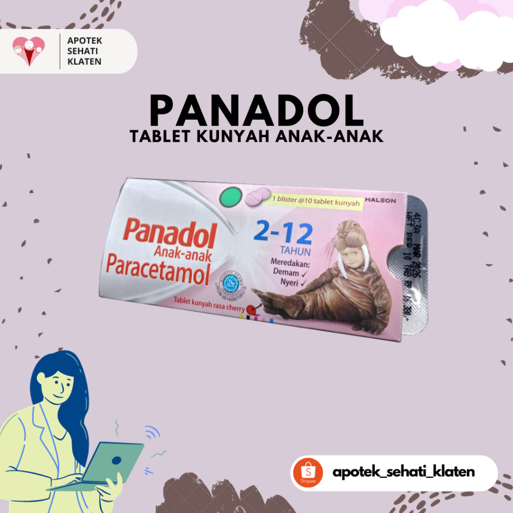 Panadol Anak-Anak Tablet Kunyah 10 Tablet