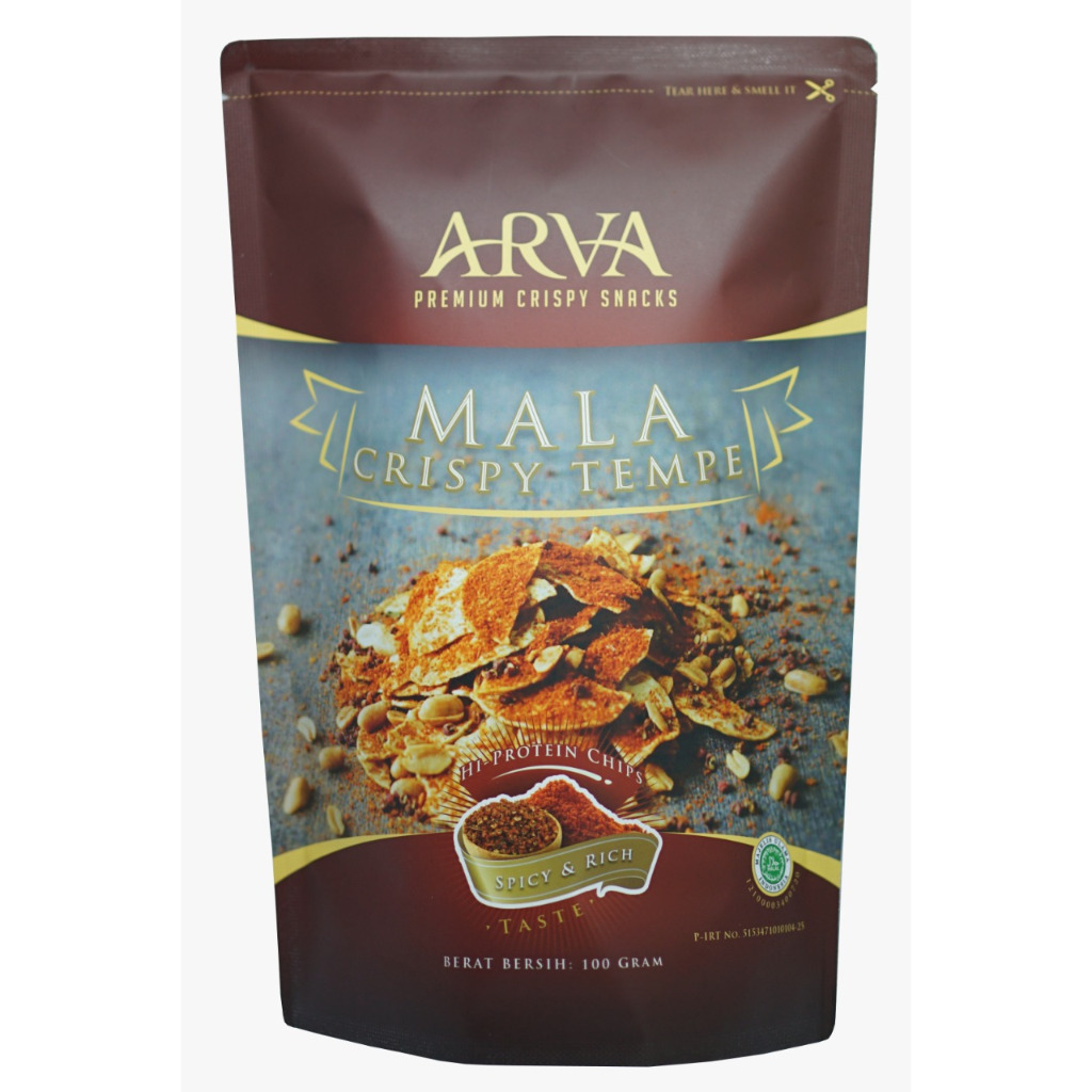 

Arva Keripik Tempe Mala Enak 80g