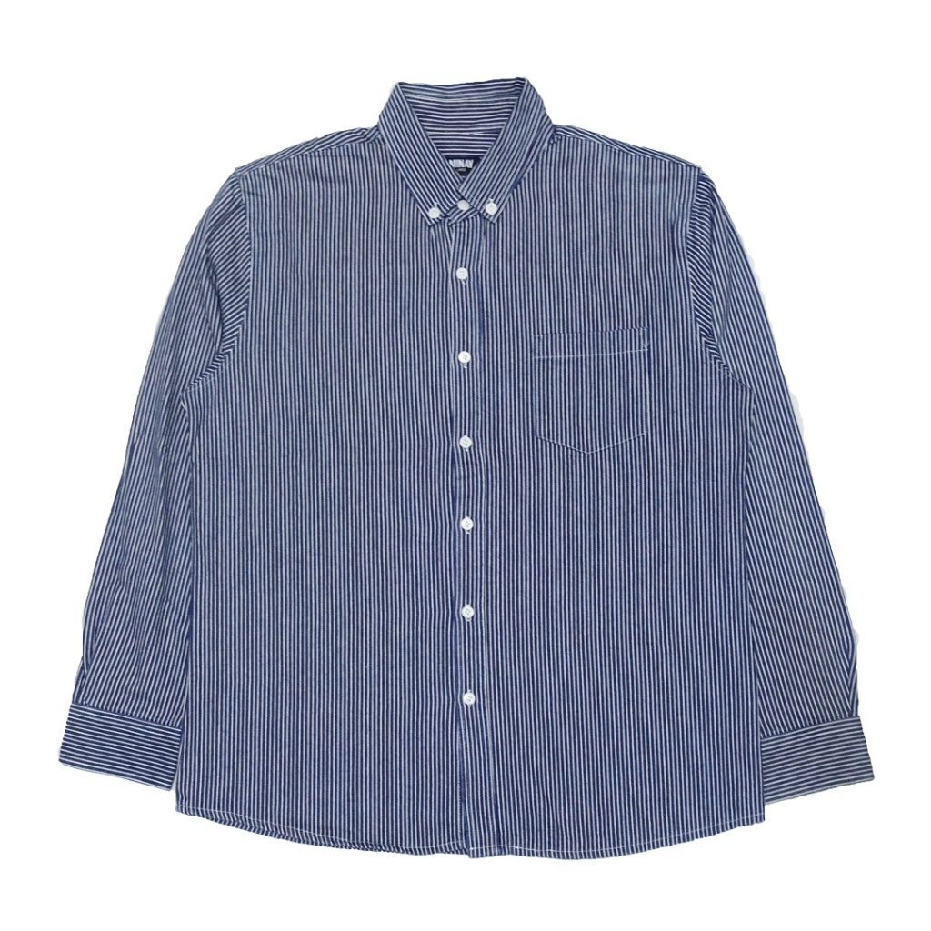 Minav Striped Blue Long Sleeve Shirt