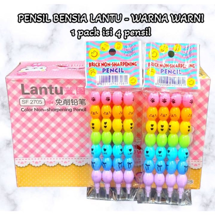 

bensia susun sate viral / 4buah pensil bensia susun sate rainbow