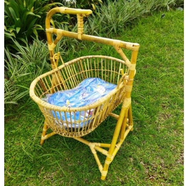 Keranjang Ayunan kasur Bayi Tempat Tidur Bayi Gantung  Rotan Alami