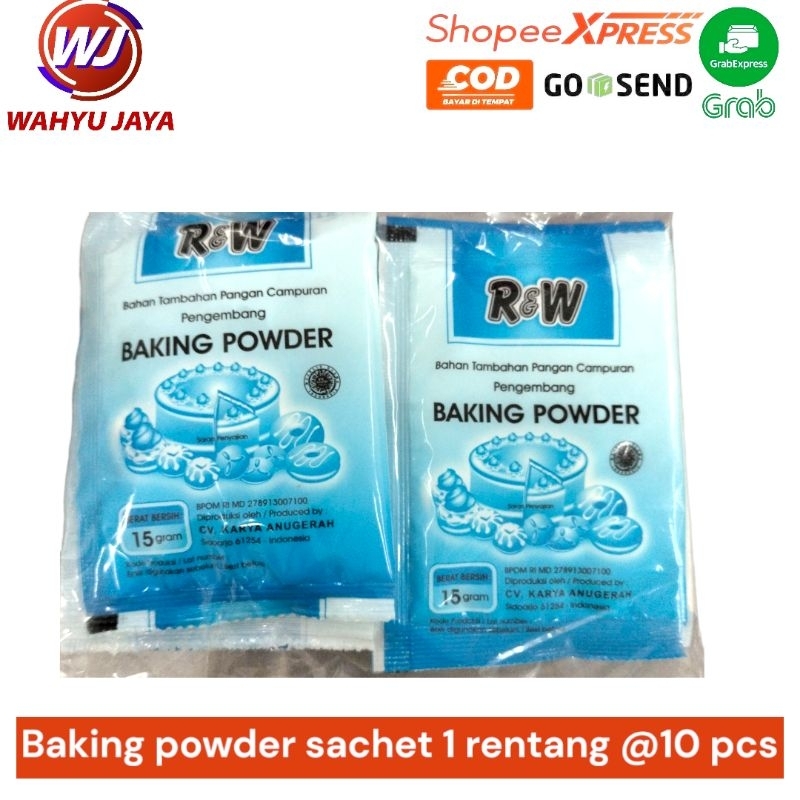 

baking powder sachet 15gra@10 pcs
