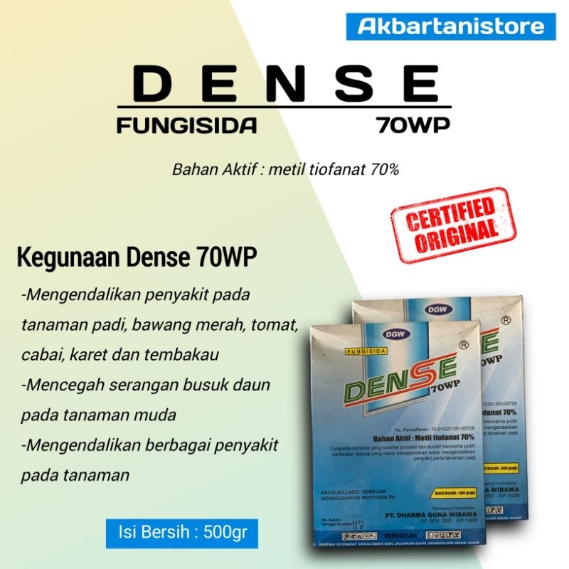 Fungisida Sistemik Dense 70wp - 500g