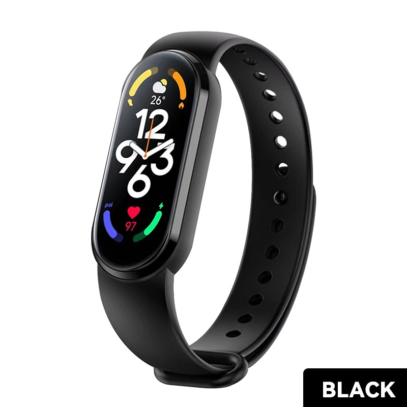 GOONE NEW 2023 M8 Smartwatch Bluetooth IP67 Waterproof Touch Screen Smartband Bracelet Play Music Sport Health Tracker Blood Pressure Monitoring Jam Tangan Pria Jam Tangan Wanita-M8-Black