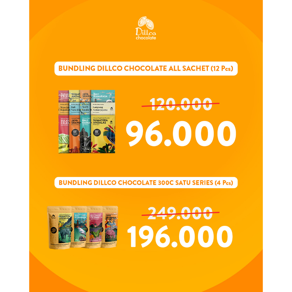 Bundling Promo DIllco Chocolate 300 gram 3 in 1 Series