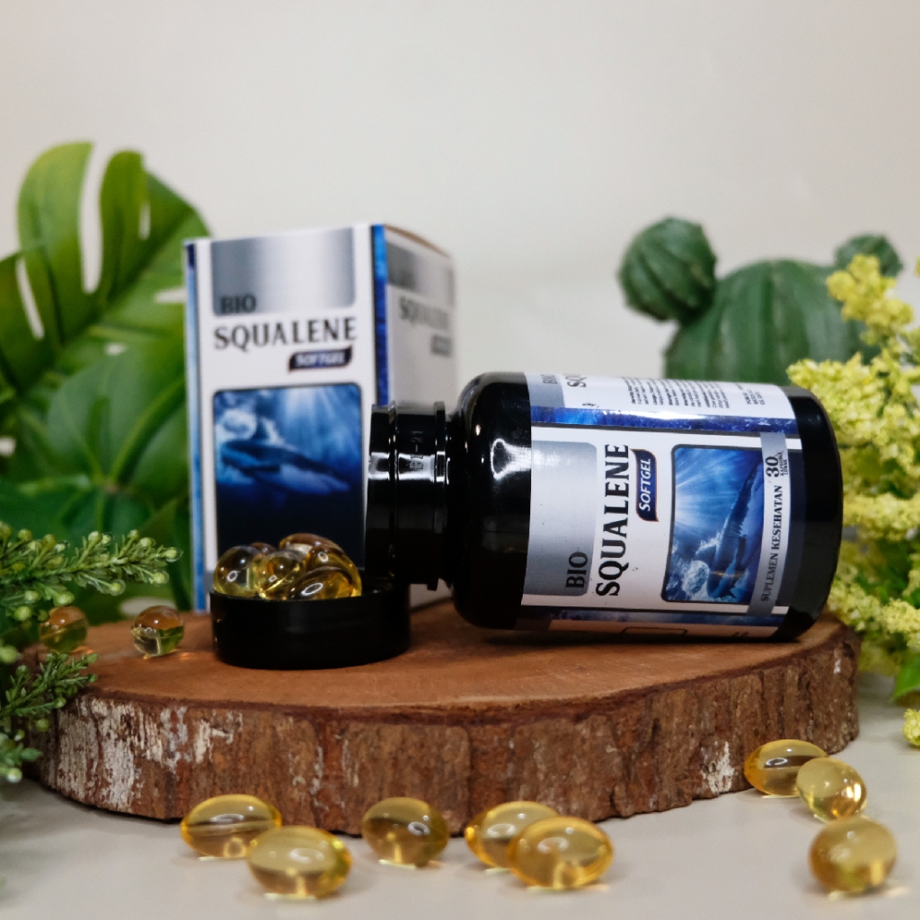 Bio Squalene Original Minyak Ikan Omega 3 6 9 Bpom Halal Mui - Minyak Ikan Untuk Anak Minyak Ikan Un