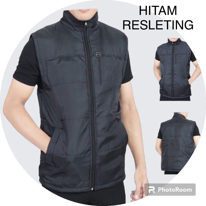 Rompi Puffer Korean Style Pria Casual Polos Dewasa Anak Vest Parasut  Anti Angin Air Cowo Jaket Moto