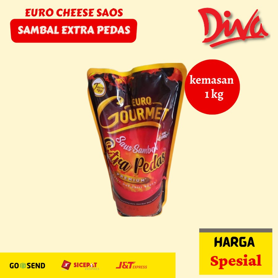 

Euro saos sambal EXTRA PEDAS 1kg