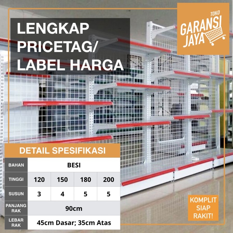 Rak Toko Supermarket Minimarket Gondola Ekonomis