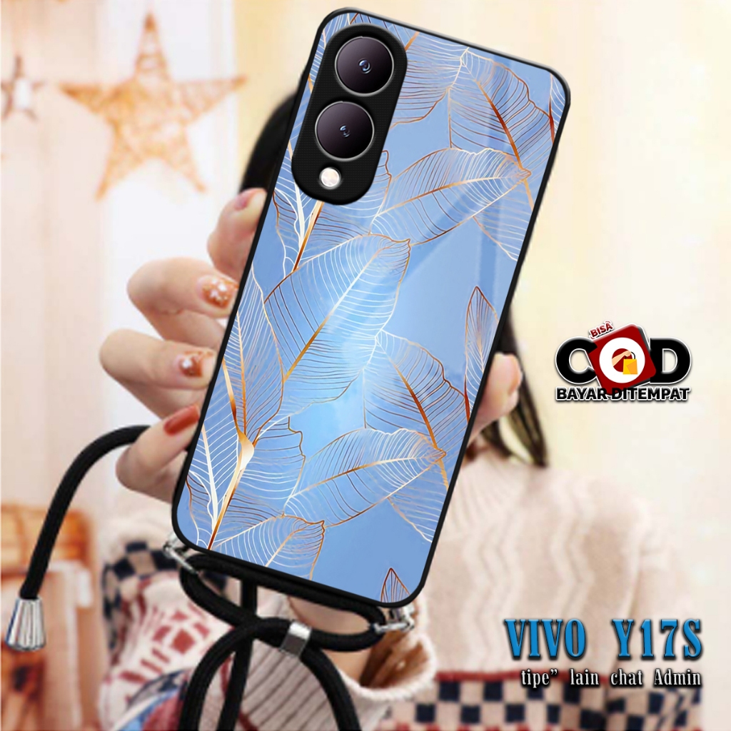 SOFTCASE KILAU 2D + Tali CASE SILIKON VIVO Y17S Y17 S SILIKON KACA | MC792 | CASE SILICON MAN AND GI