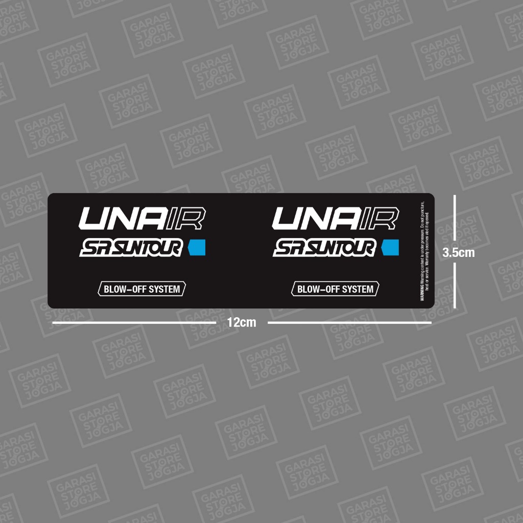 Decal Stiker Rearshox Suntour Unair