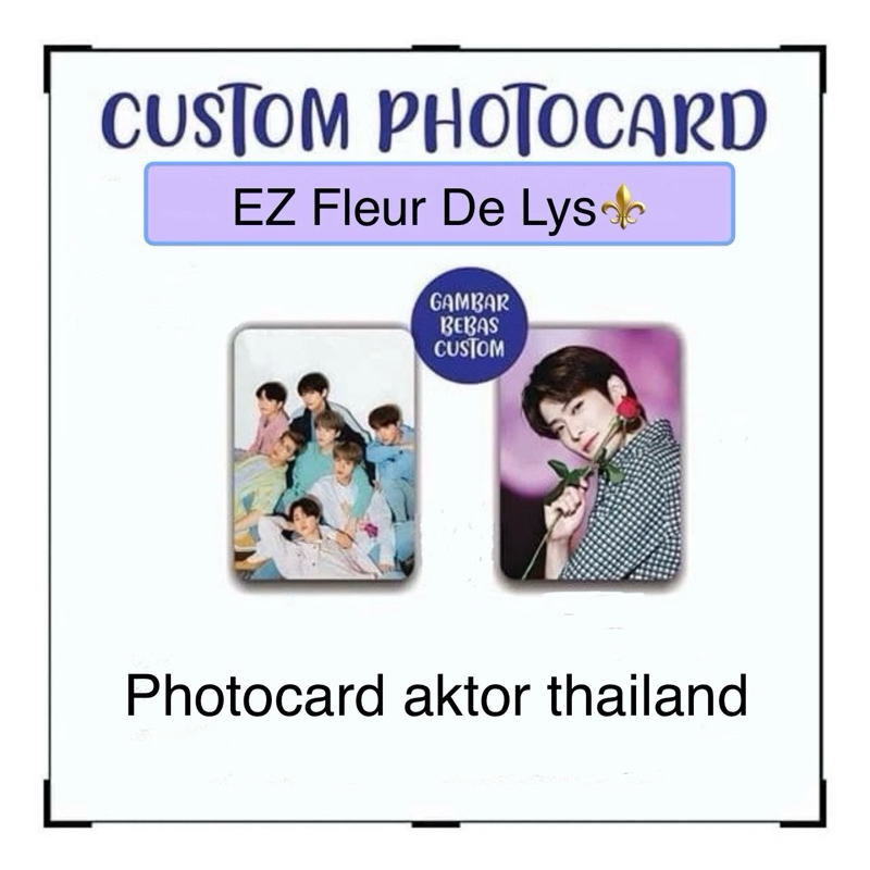 Photocard glossy sisi1 / sisi2 drama thailand aktor custom