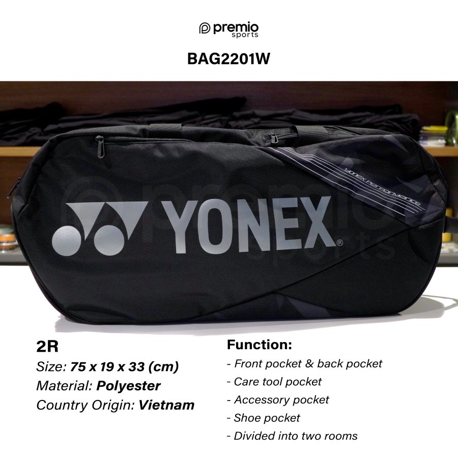 TAS YONEX BAG2201W JP CODE - YONEX TOURNAMENT BAG BADMINTON TENIS