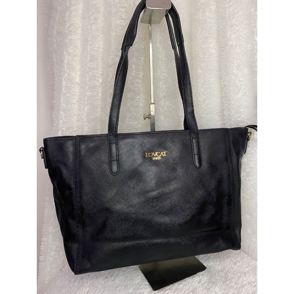 Preloved Tas Lovecat Black Totebag