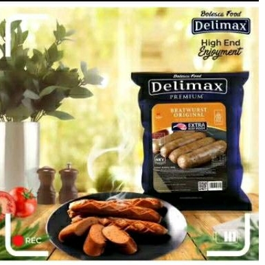 Pengiriman dengan ojek. Sosis Delimax 360gr isi 5 pcs besar.